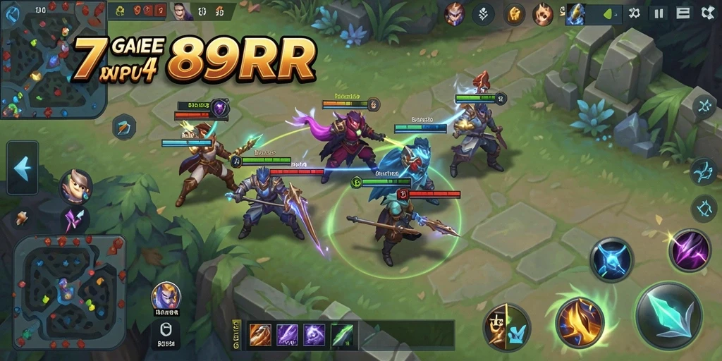 Tampilkan screenshot gameplay seru dari 789RP MOBA.