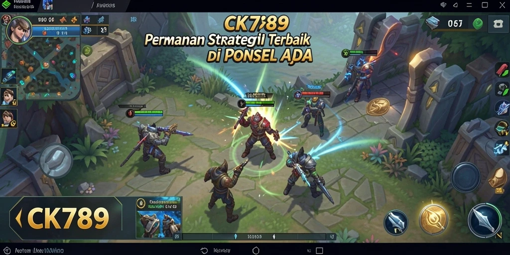 Tangkapan layar gameplay CK789 menunjukkan aksi strategi yang intens.