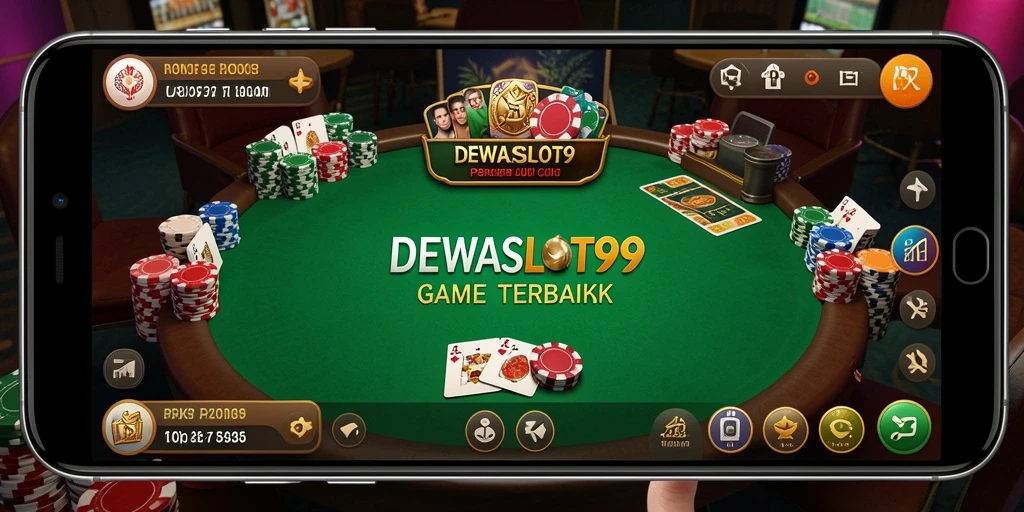 Tampilan gameplay DEWASLOT99 yang menarik dan realistik dalam permainan Poker.