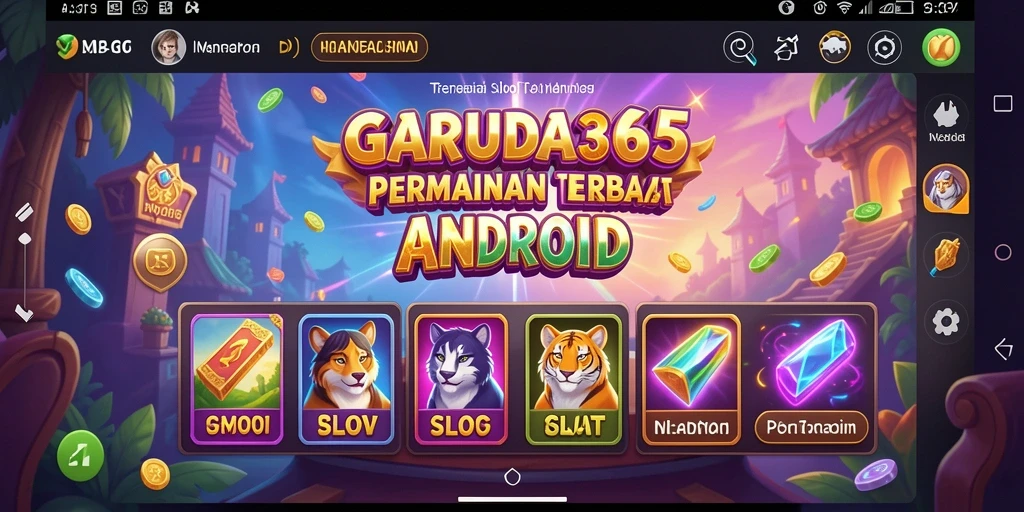 Tampilan gameplay menarik dari GARUDA365 yang penuh warna dan efek visual.