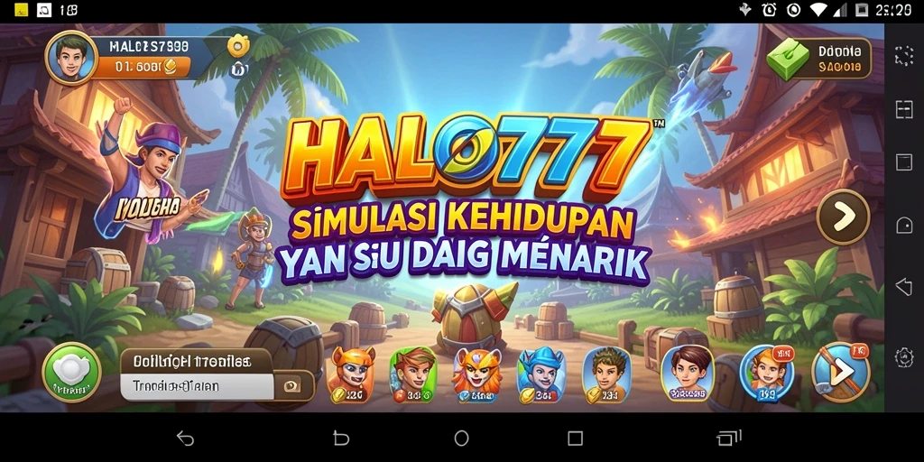 Gambaran menarik dari gameplay simulasi HALO777.
