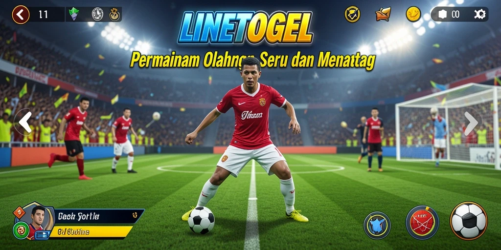 Tampilan menarik dari gameplay olahraga di LINETOGEL.
