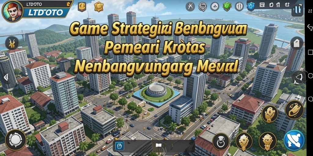Tampilan gameplay LTDTOTO dengan bangunan dan interaksi dinamis.