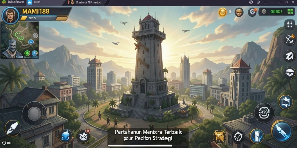 Tampilan menarik dari gameplay MAMI188 dalam Tower Defense.