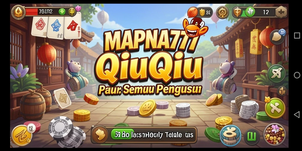 Tampilan seru gameplay MAPNA777 dengan suasana QiuQiu yang menantang.