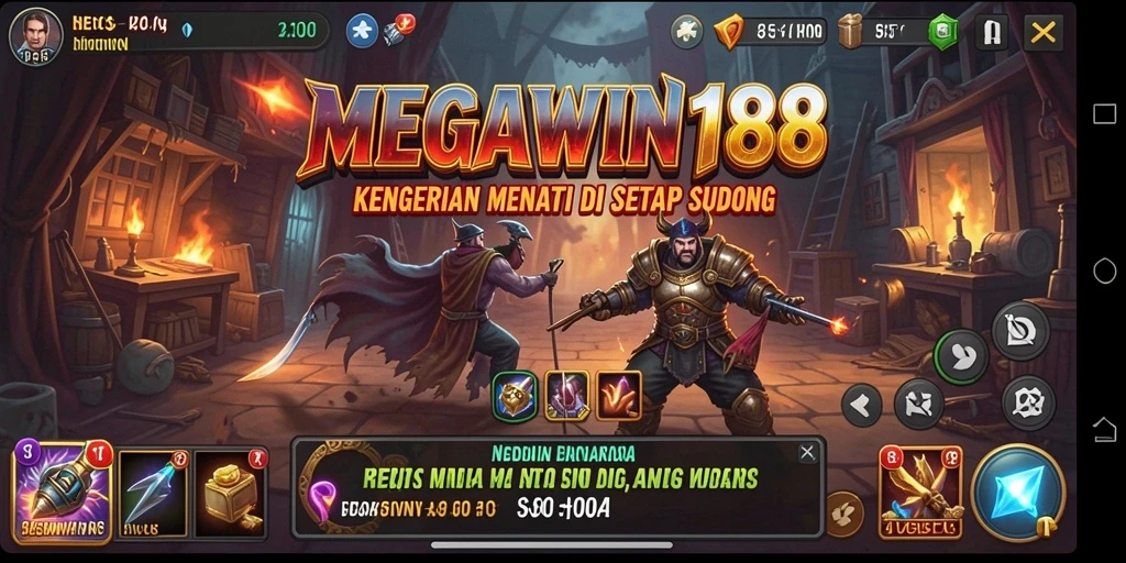 Tangkapan layar gameplay MEGAWIN188 menampilkan suasana mencekam yang menakutkan.