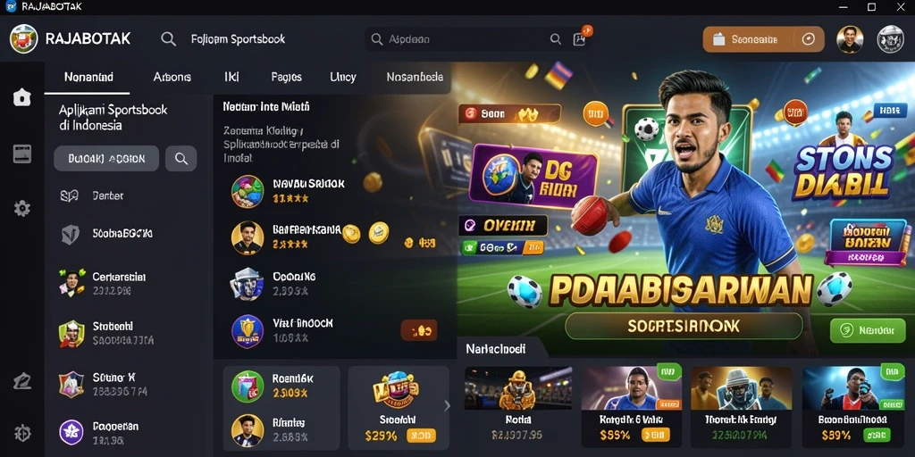 Tampilan menarik dari gameplay RAJABOTAK yang memukau.