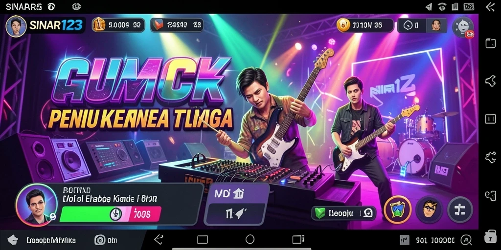 Tampilan gameplay SINAR123 dengan pengalaman musik yang seru dan interaktif.